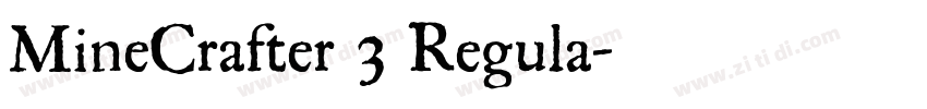 MineCrafter 3 Regula字体转换